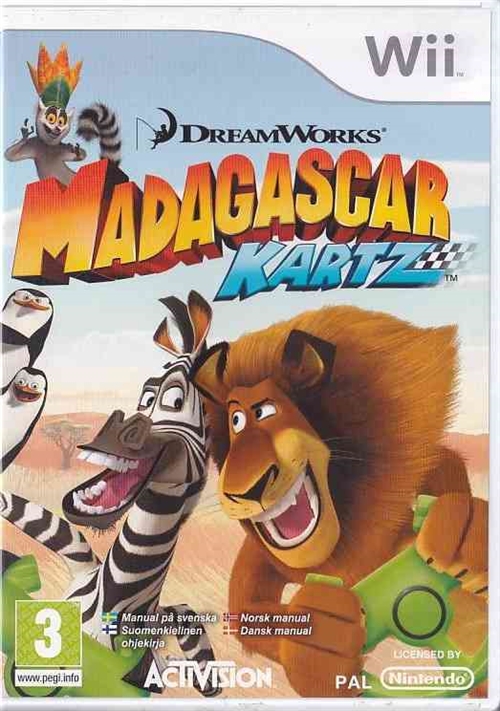 DreamWorks Madagascar Kartz - Wii - (B Grade) (Genbrug)